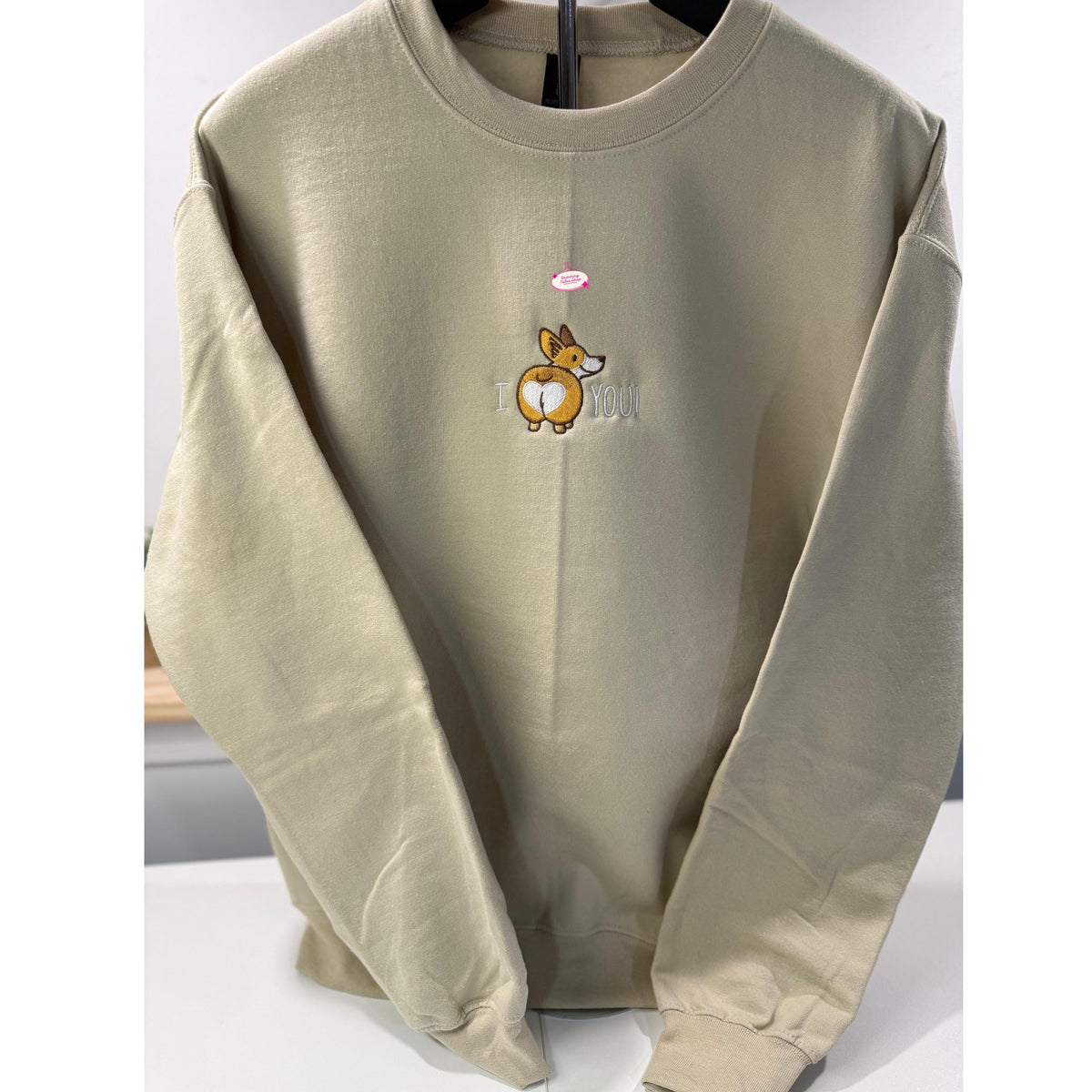 Embroidered Corgi Butt Sweatshirt