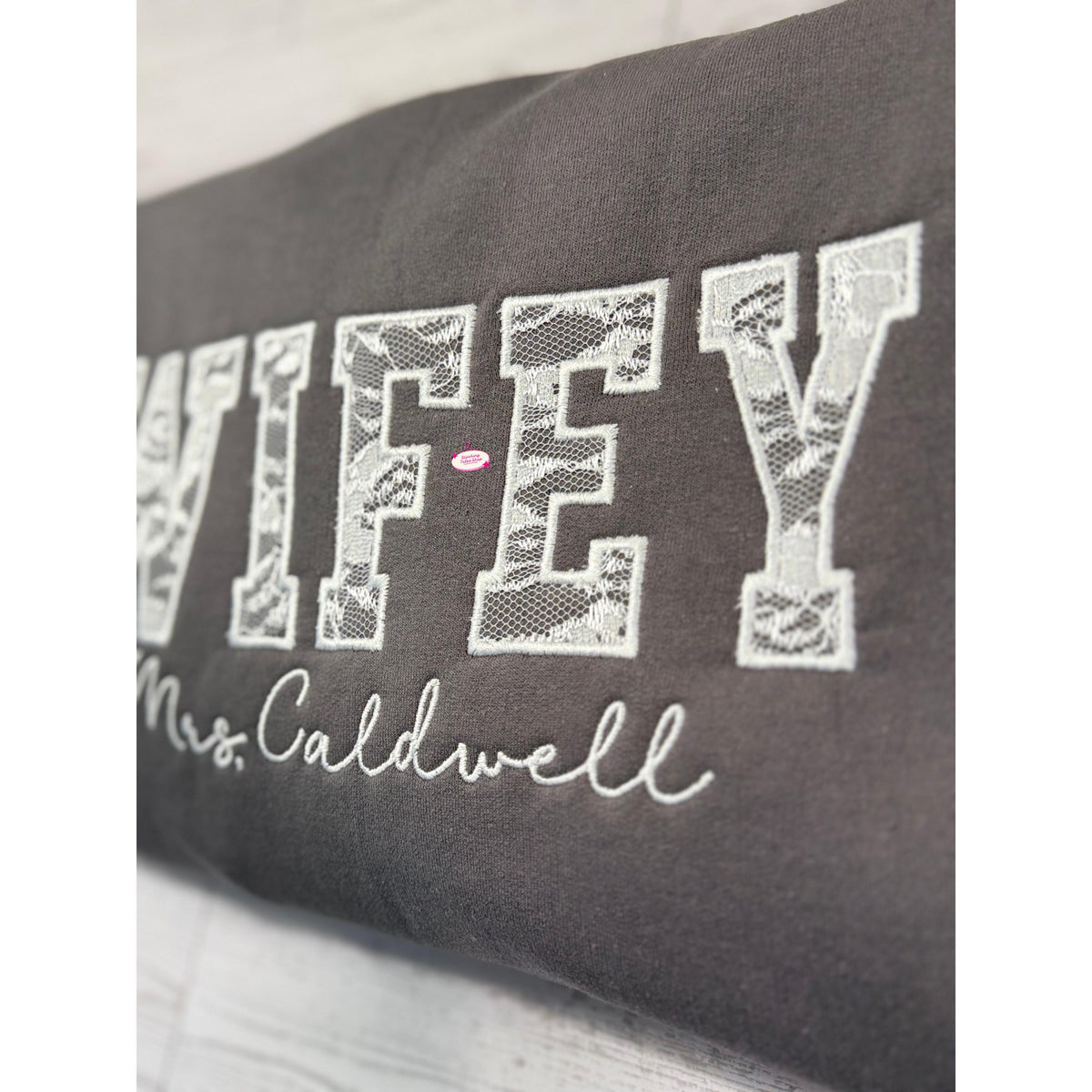 Wifey Embroidered Sweatshirt
