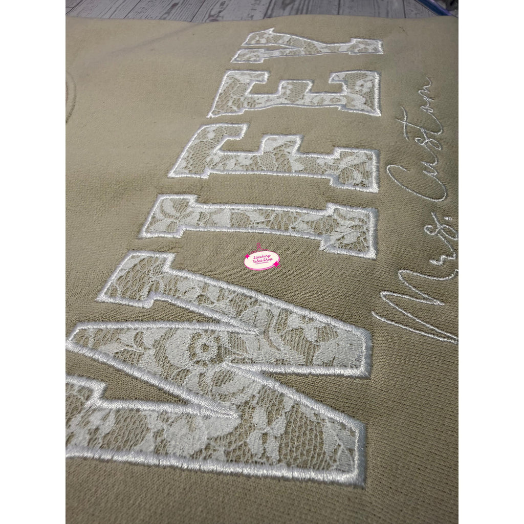 Wifey Embroidered Sweatshirt