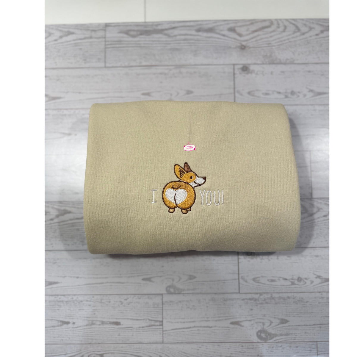Embroidered Corgi Butt Sweatshirt