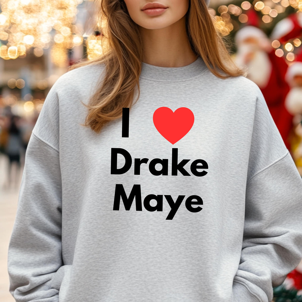 I Love Drake Maye Shirt, Football Fan Tee or Sweatshirt, New England QB Fan Gift, Game Day Outfit