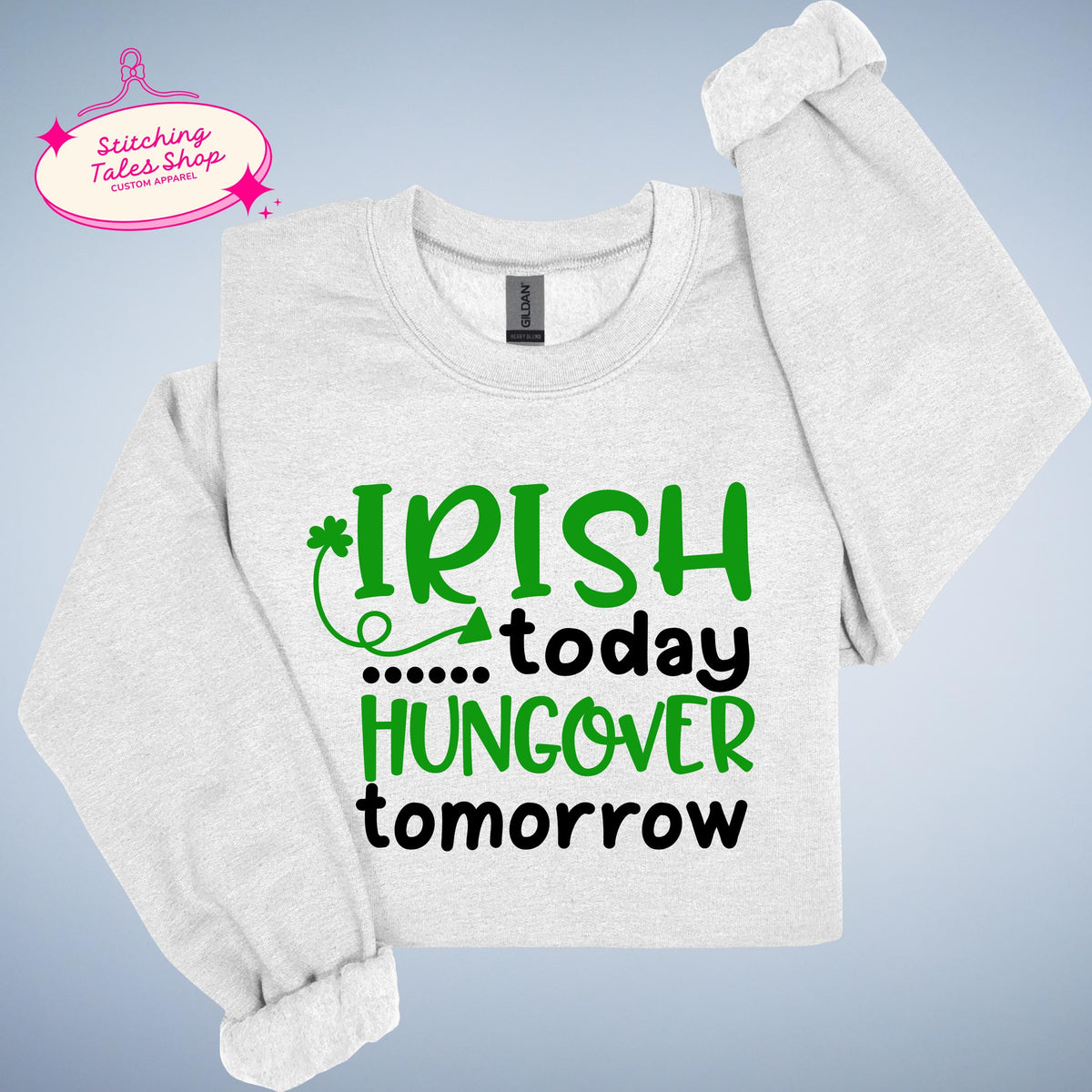 Funny St Patricks Day Shirt, Irish Today Hungover Tomorrow, Bar Crawl Tee