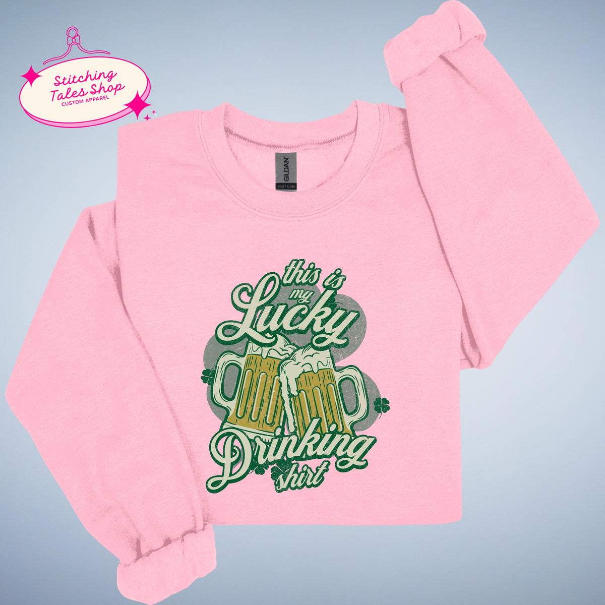Lucky Drinking Shirt, Funny St Patricks Day Tee, Irish Beer