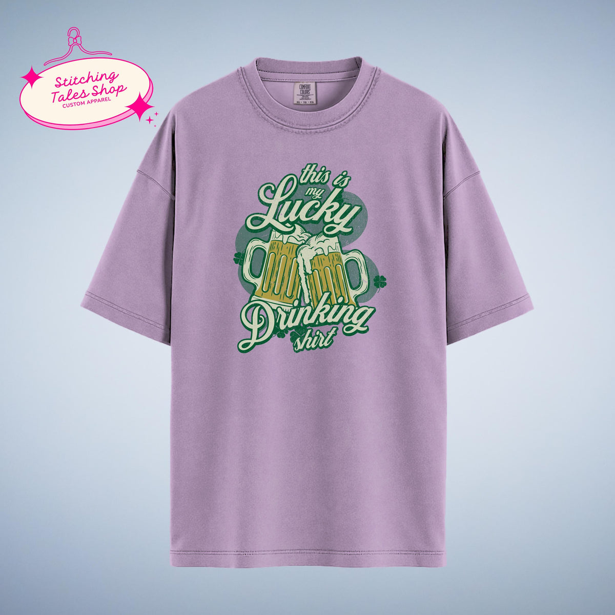 Lucky Drinking Shirt, Funny St Patricks Day Tee, Irish Beer