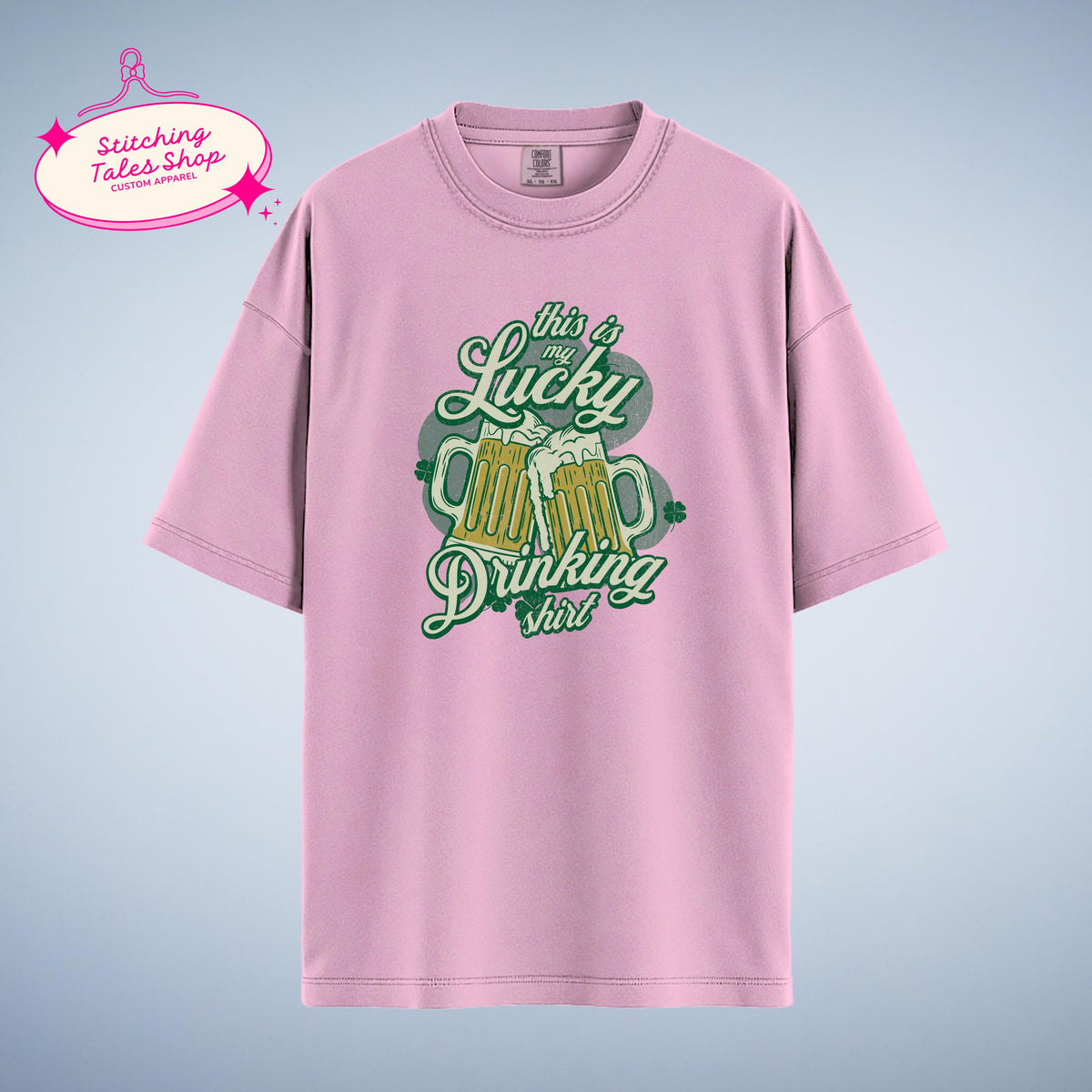 Lucky Drinking Shirt, Funny St Patricks Day Tee, Irish Beer