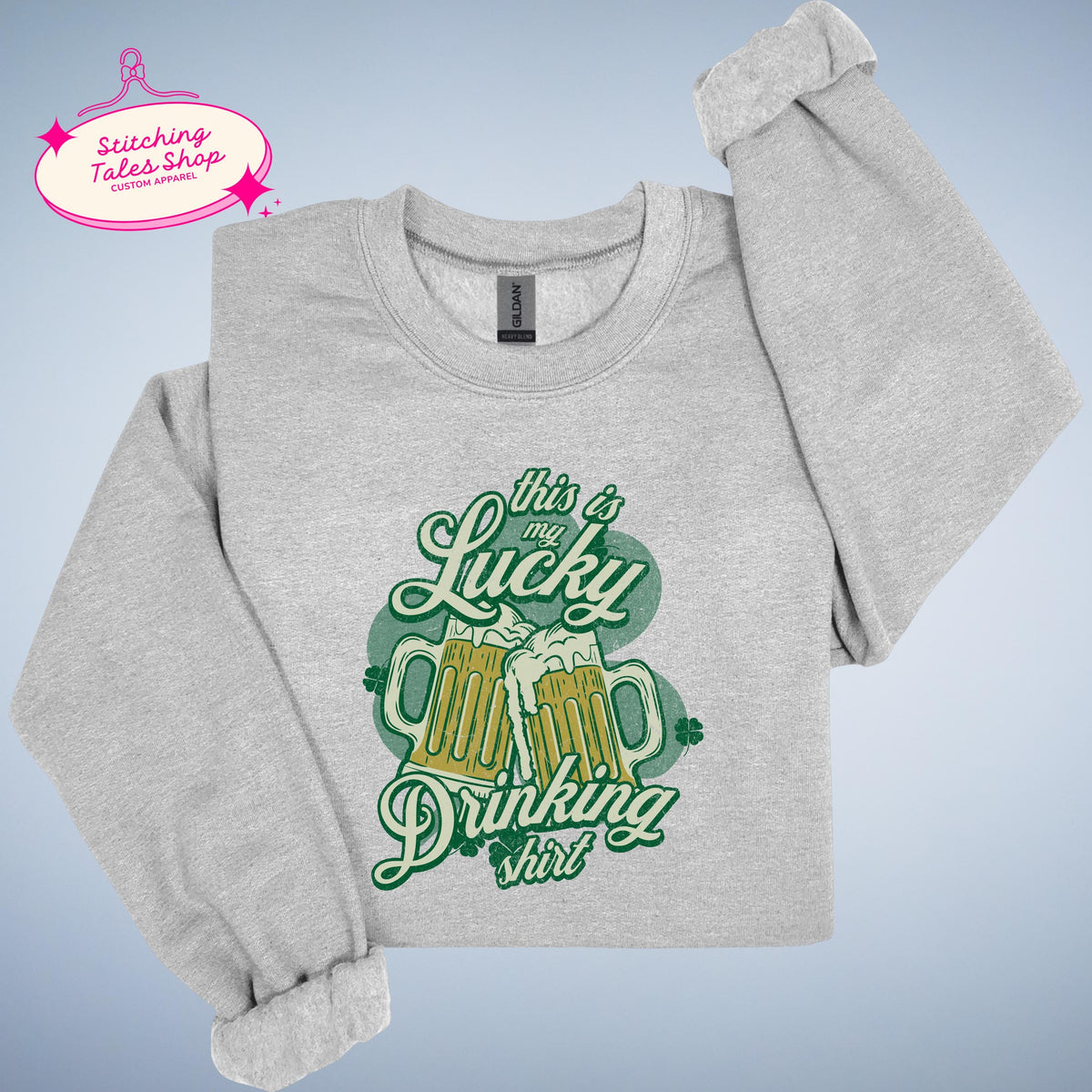 Lucky Drinking Shirt, Funny St Patricks Day Tee, Irish Beer
