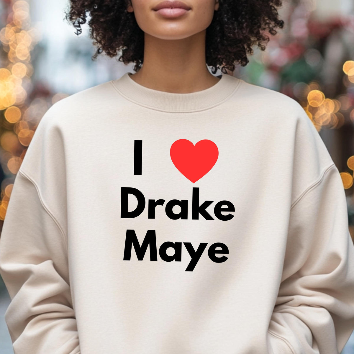 I Love Drake Maye Shirt, Football Fan Tee or Sweatshirt, New England QB Fan Gift, Game Day Outfit
