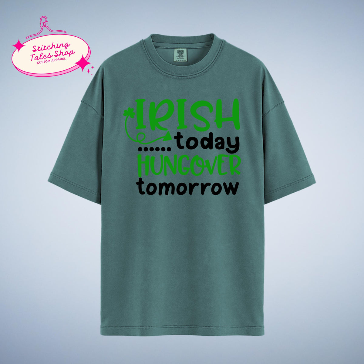Funny St Patricks Day Shirt, Irish Today Hungover Tomorrow, Bar Crawl Tee
