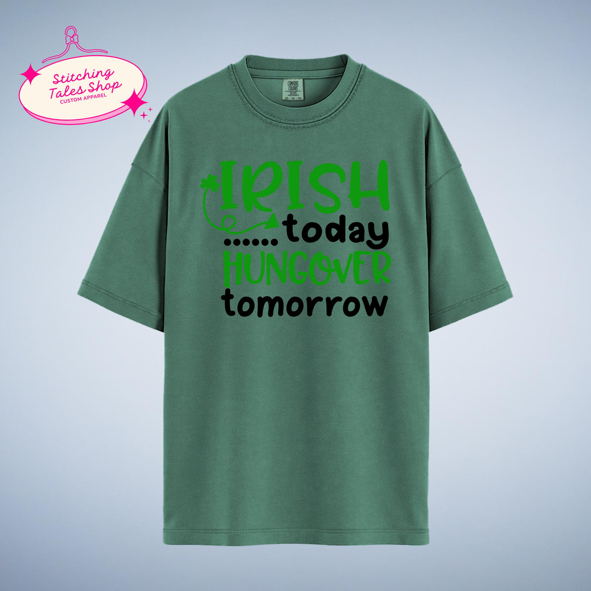 Funny St Patricks Day Shirt, Irish Today Hungover Tomorrow, Bar Crawl Tee