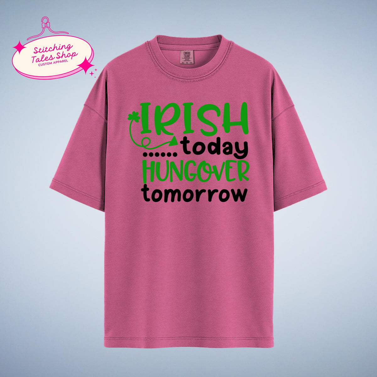Funny St Patricks Day Shirt, Irish Today Hungover Tomorrow, Bar Crawl Tee