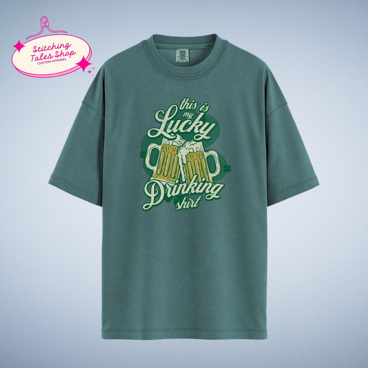 Lucky Drinking Shirt, Funny St Patricks Day Tee, Irish Beer
