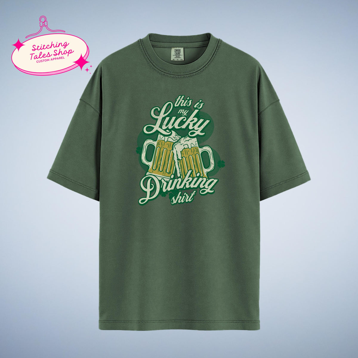 Lucky Drinking Shirt, Funny St Patricks Day Tee, Irish Beer