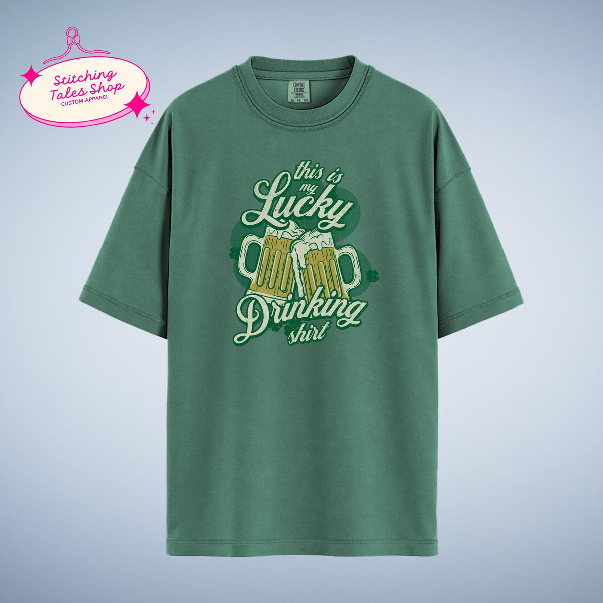 Lucky Drinking Shirt, Funny St Patricks Day Tee, Irish Beer