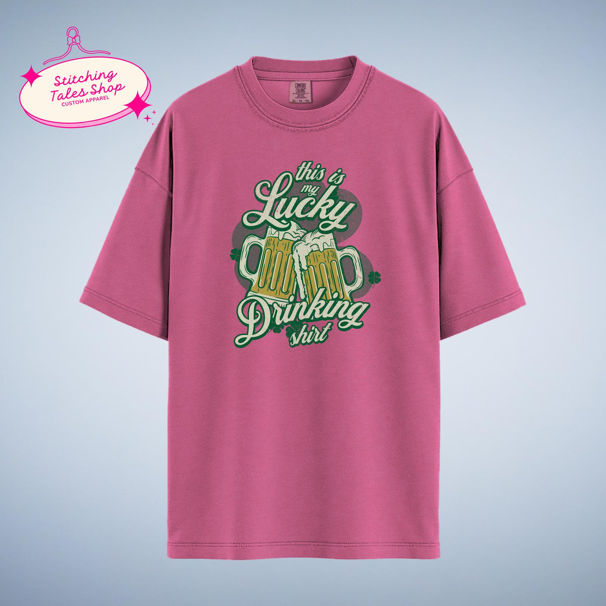 Lucky Drinking Shirt, Funny St Patricks Day Tee, Irish Beer