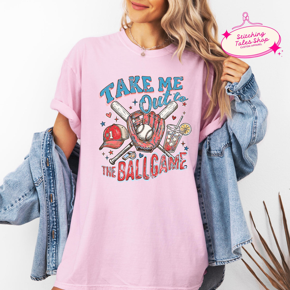 Take Me Out To The Ballgame Shirt, Baseball Mom Tee, Comfort Colors 1717
