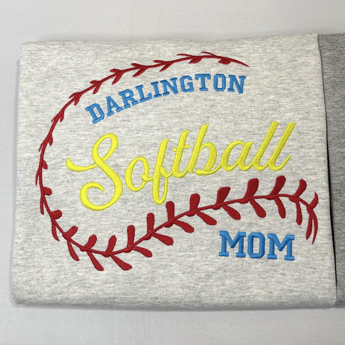 Custom Embroidered Baseball Mom Sweatshirt, Personalized Team Name Pullover