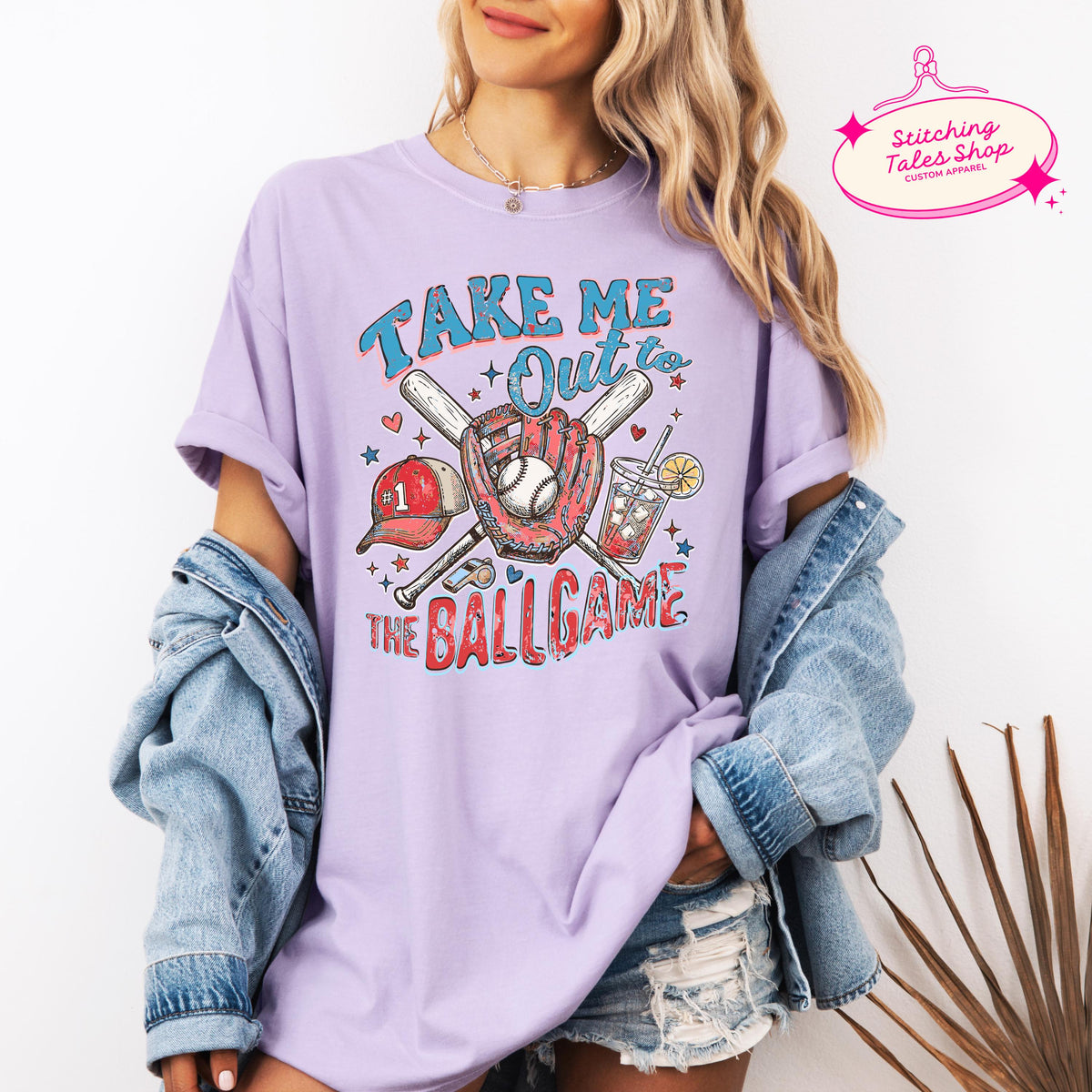 Take Me Out To The Ballgame Shirt, Baseball Mom Tee, Comfort Colors 1717