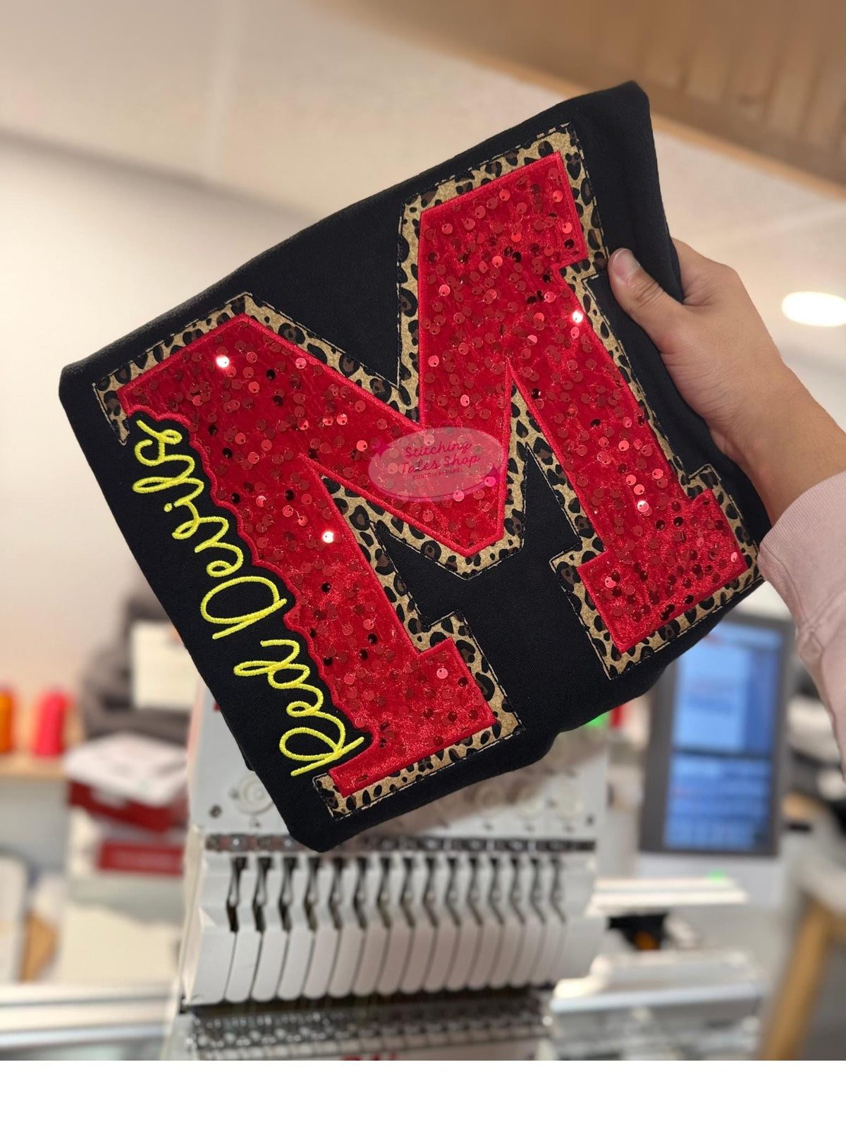 Custom School Spirit Sequin Sweatshirt
